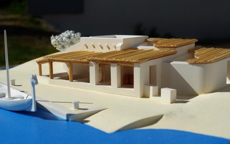 reconstituição parcial da zona portuária em Tavira (aproximadamente 400 a.C. ) reconstituição parcial da zona portuária em Tavira (aproximadamente 400 a.C. )